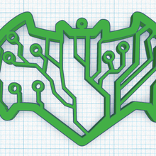 batman-logo-Taste ring-Schaltung verschiedene Kreis batman Schlüsselanhänger 3d print model - Mito3D