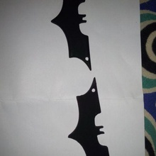 batman logotipo chaveiro arte bastão Nolan charneca livro razão Cristóvão filme dc filmes histórias quadrinhos Preto palhaço 3d print model - Mito3D