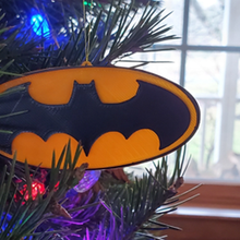 batman logo ornement outil batarang symbole Noël décoration arbre 3d impression 3d print model - Mito3D