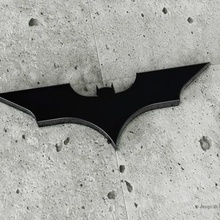 batman logo piece - wall decoration 3d print model - Mito3D