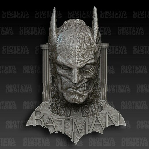 Batman magnete 3d i fumetti zombie 3D print model - Mito3D