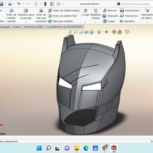 batman mascarar capacete 3d print model - Mito3D