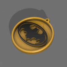 batman medal keychain keychains 3d print model - Mito3D