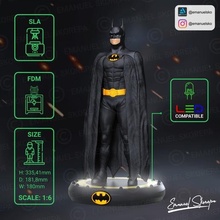 Batman Michael Keaton Kunst dc stl print3d Statue Zahl LED rgb Comics zbrush 1989 Film 3d Eindruck Joker 3d print model - Mito3D