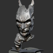 batman moderne sculpture 3d print model - Mito3D