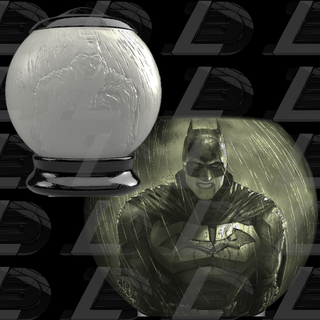 Batman notte luce litofania vari lampada litofano 3d print model - Mito3D