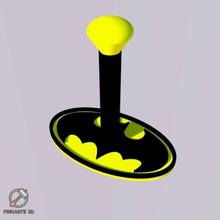 Batman Oval Helm Stand Anzeige dc Comics Logo 3d print model - Mito3D