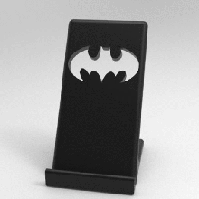 batman phone holder gadget iphone samsung mobile stand wall charge charging charger plug dc comics superhero 3d print model - Mito3D