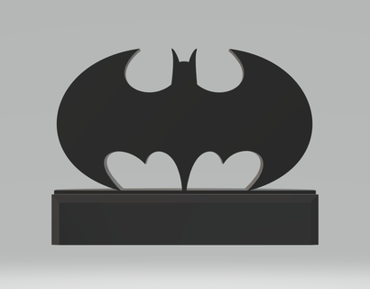 Batman Telefono titolare supporto base cellulare tavoletta porta comico bruno Bruce logo arte cellula 3d print model - Mito3D