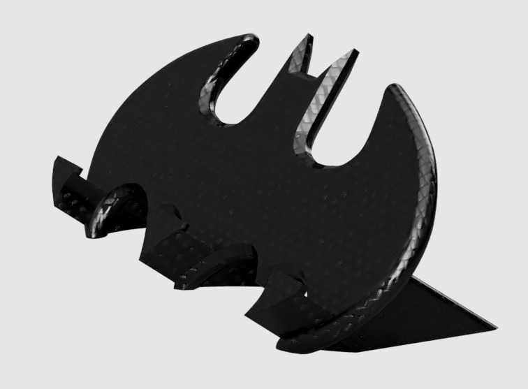 batman téléphone supporter titulaire soutien gadget 3D print model - Mito3D