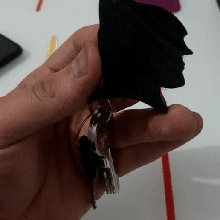 Batman Telefon Stand Schlüssel Ring Kunst Mode Schlüsselring keycha Smartphone Halter Unterstützung 3d print model - Mito3D