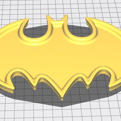 Batman piatto 3D print model - Mito3D