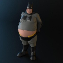 Batman pensionato 3d print model - Mito3D