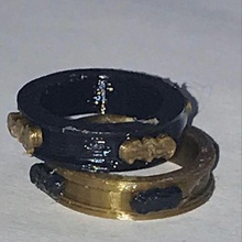 batman riing la joyería anillo de boda 3d print model - Mito3D