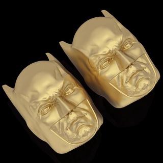 batman anillo plata oro joyería joya imprimible 3d modelo tendencia Moda diseño zbrush Tigre 3d print model - Mito3D