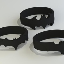 batman rings sizes us 6 12 jewelry dark knight comics super hero dc 3d print model - Mito3D