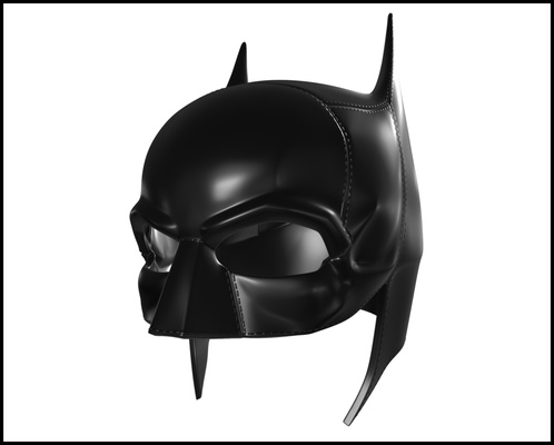 batman roberto pattinson 2022 cappuccio maschera casco moda hollywood celeb celebrità cosplay dceu dcau 3d print model - Mito3D