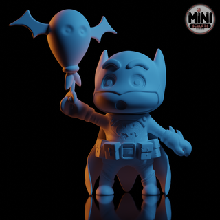 Batman stinco chan giocattolo miniature cartone animato arte dc doraemon 3d print model - Mito3D