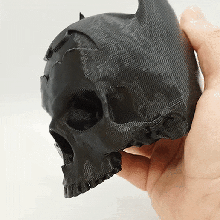 batman crânio arte dc Gotham bruce Wayne quadrinho América bastão imprimível impressão domos3d 3d print model - Mito3D