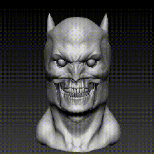 batman skull 3d print model - Mito3D