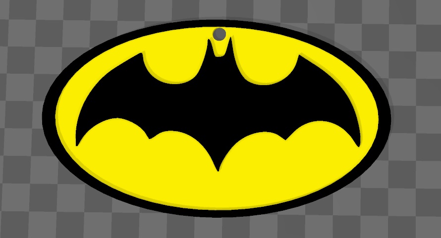 Batman supereroe portachiavi dc i fumetti supereroi eroi chiave anelli pacco 3D print model - Mito3D