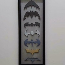 batman superhombre batarang juguete monitor pared colgando superhéroe dc batwoman Robin arma historietas 3d print model - Mito3D
