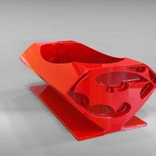 batman superman soap dish bathroom 3d print model - Mito3D