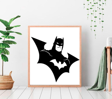 Batman svg stl vari silueta adesivi caja maglietta decoracion regalo silhouette 3d print model - Mito3D