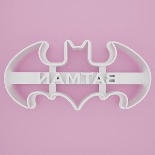 batman symbole 2 biscuit coupeur chauve souris dc bande dessinée héros super Superman joker action merle masque logo 3d print model - Mito3D