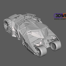 batman tumbler car game comics dc vehicle vehicles 3d print model - Mito3D