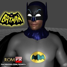 batman show tv di adam west - printable vari fumetti cartone animato vecchio batmobile justice league eroe super iron man dc robin superman vintage retrò joker 3d print model - Mito3D