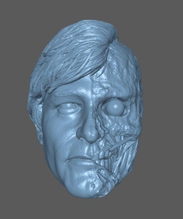 Batman Gesicht Kunst 3d print model - Mito3D