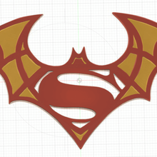 batman vs superman-logo gadget superman 3d print model - Mito3D