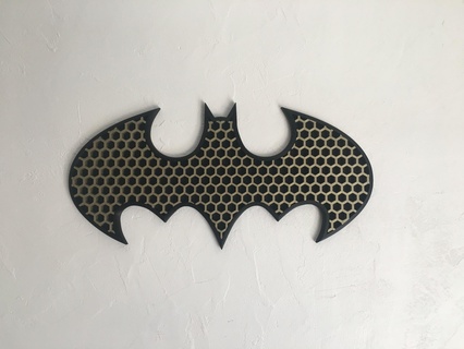Batman parete logo arte decorazione 3d print model - Mito3D