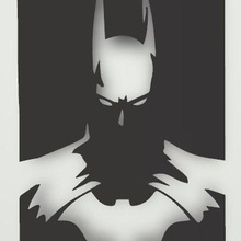 Batman arte muraria 3d print model - Mito3D
