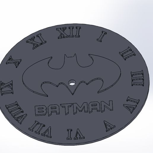 Batman orologio arte 3D print model - Mito3D