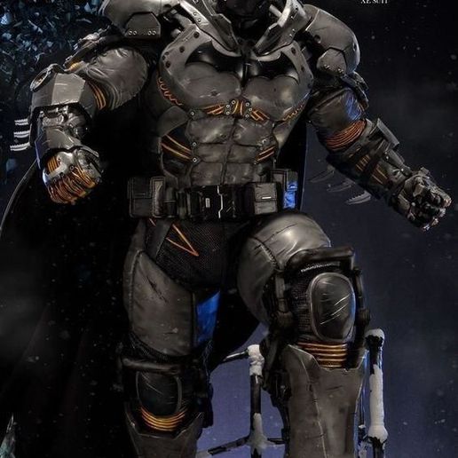 batman xe traje 3d imprimible figura Arte oscuro Caballero superhombre armadura Robin Gotham Bruce Wayne bufón murciélago batamor orígenes asilo Arkham 3D print model - Mito3D