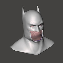 Batman bündeln Null Rüstung Motorhaube Maske Replik Kostüm Zahl Benutzerdefiniert Cosplay 3d print model - Mito3D