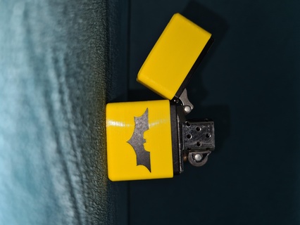 batman zippo case lighter bat 3d print model - Mito3D