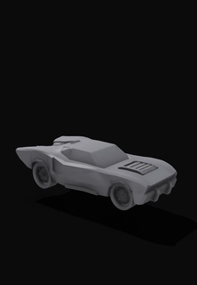 batmobile Sıcak tekerlekler Sıcak tekerlekler araç araba oyuncak 3d print model - Mito3D