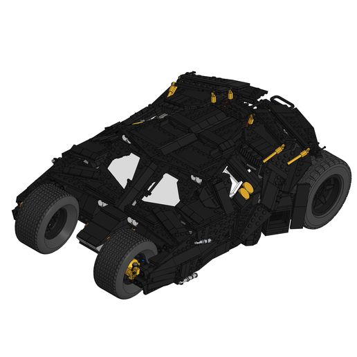 batmobile lego Jeu batman voiture dc Nolan Chevalier Noir film wb jouet trousse ensemble 3D print model - Mito3D