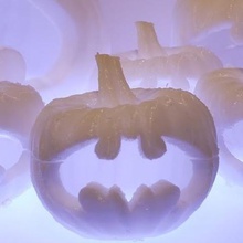 bat-o-lantern a casa batman logotipo do símbolo o dia das bruxas decoração de halloween prop abóbora jack-o-lantern 3d print model - Mito3D