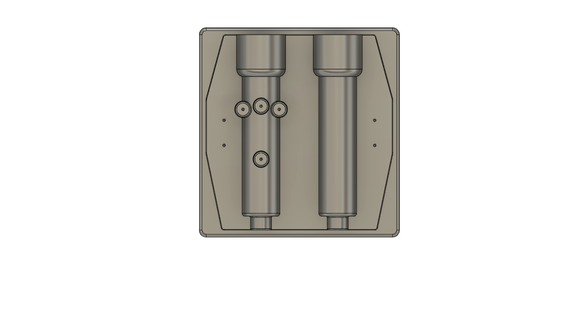 baton carrier vacuum mold kydex molding gun files police bodyguard tools 3d print model - Mito3D