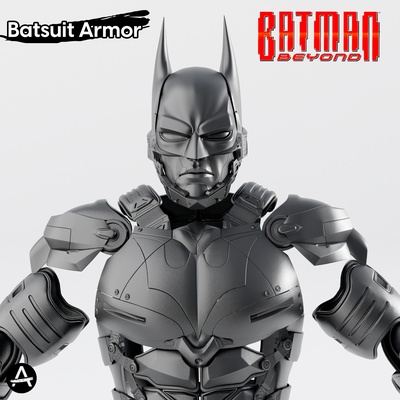 traje baño armadura batman allá real escala cosplay moda dc blindado disfraz 3d print model - Mito3D