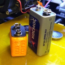 batterie adaptateur cr2032 6f22 9v outil de la l'adaptateur l'électronique 3d print model - Mito3D