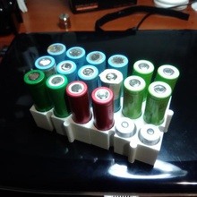 base de la batería 18650 varios apoyo las baterías el organizador puzzle encaje vinculado litio electricidad electronica lipo icr123 10440 17500 16340 14500 17670 14440 18500 18350 3d print model - Mito3D