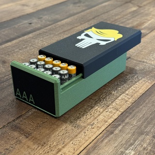 battery box aaa crate storage 3d print model - Mito3D