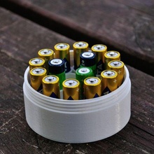 batería caja aa 3d print model - Mito3D
