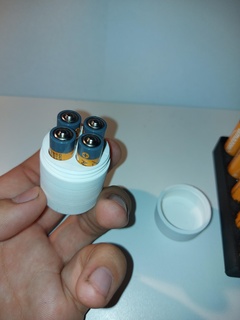battery box screwing cap aaa 3d print model - Mito3D
