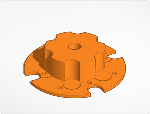 battery car transmission wheel coupling 3d print model - Mito3D